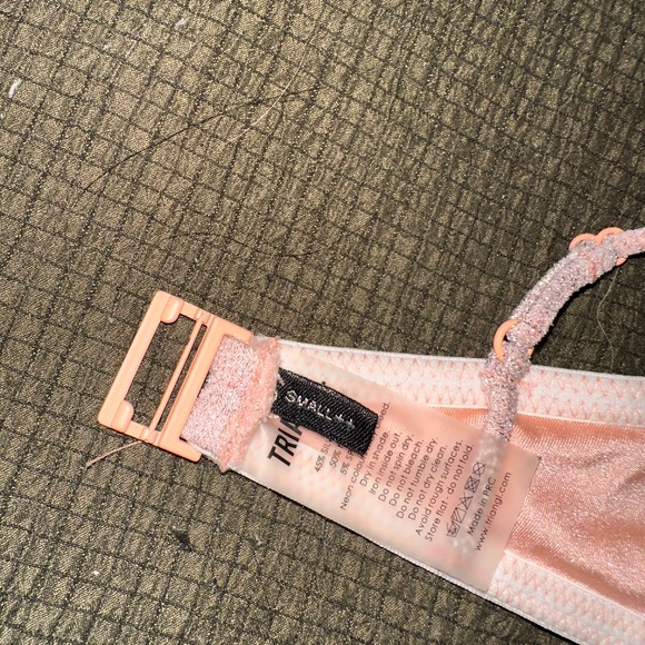 Triangle Swimsuit Top | Light Pink Sparkles - Picture 4 of 4